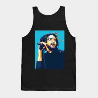 J Cole wpap pop art Tank Top